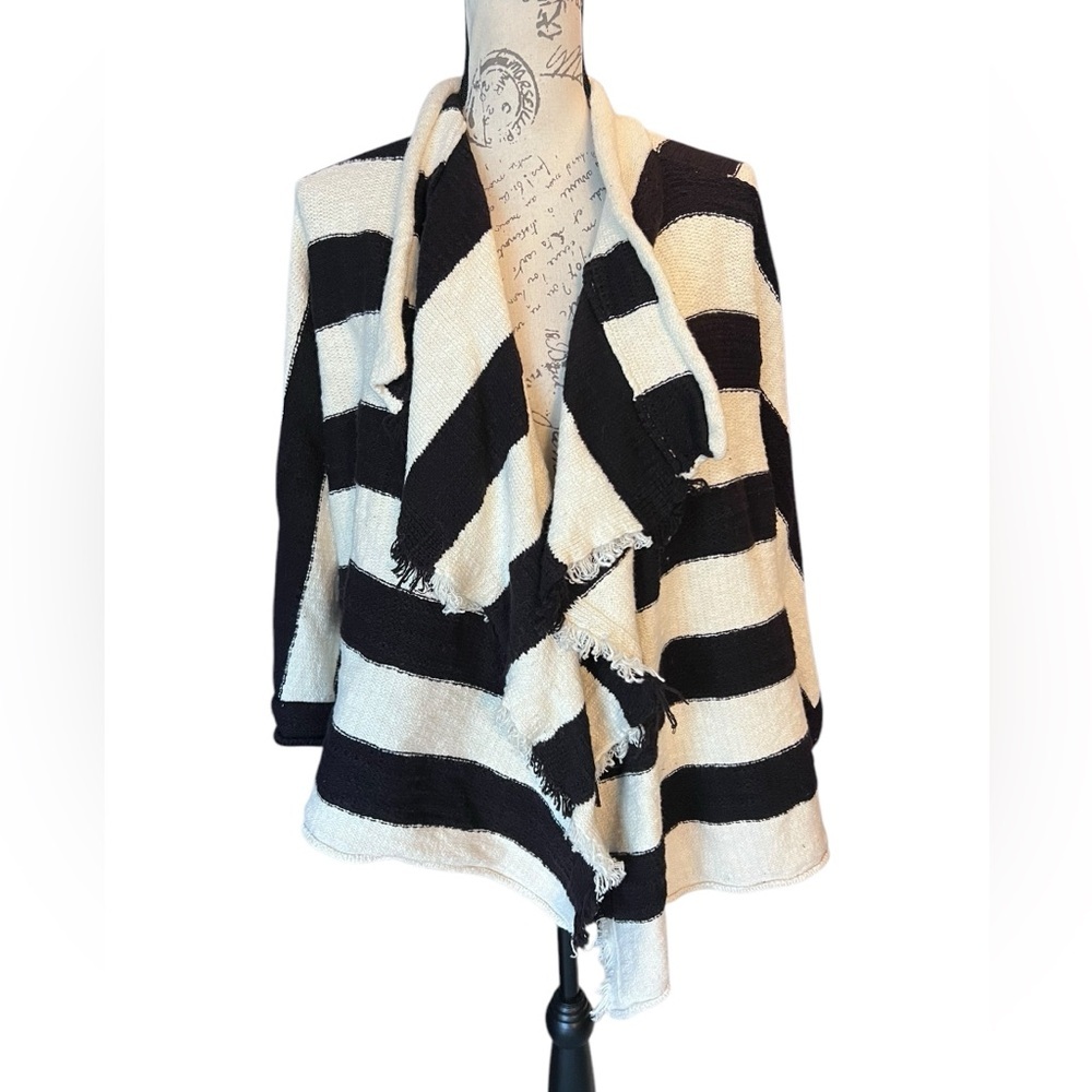 Anthropologie (Moth)Fringed and Striped Cardigan - Picture 6 of 10